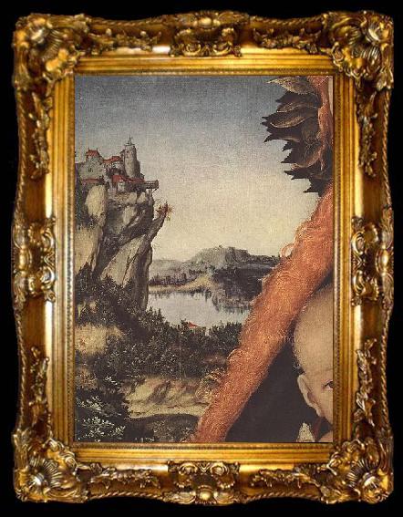 framed  Lucas  Cranach Virgin and Child, ta009-2